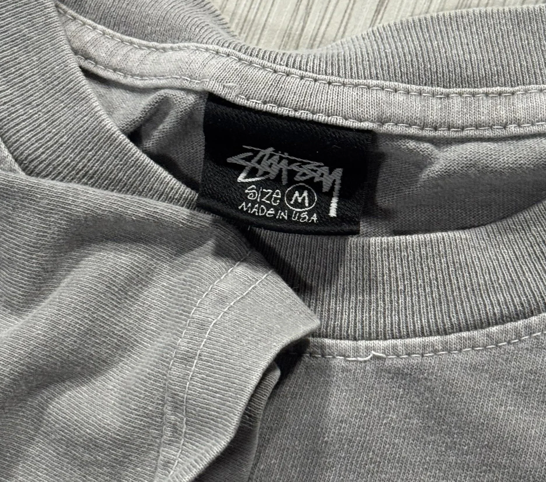 Vintage Stussy Beach Roots Grey / Orange T Shirt (Size M) — RootsBK